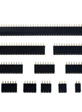10PCS 2x 2P 2.54mm Double Row Female 2-20P Breakaway PCB Boa