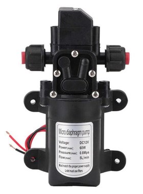 12V 115Psi  5L/min 60W Car Water Pump High Pressure Diaphrag