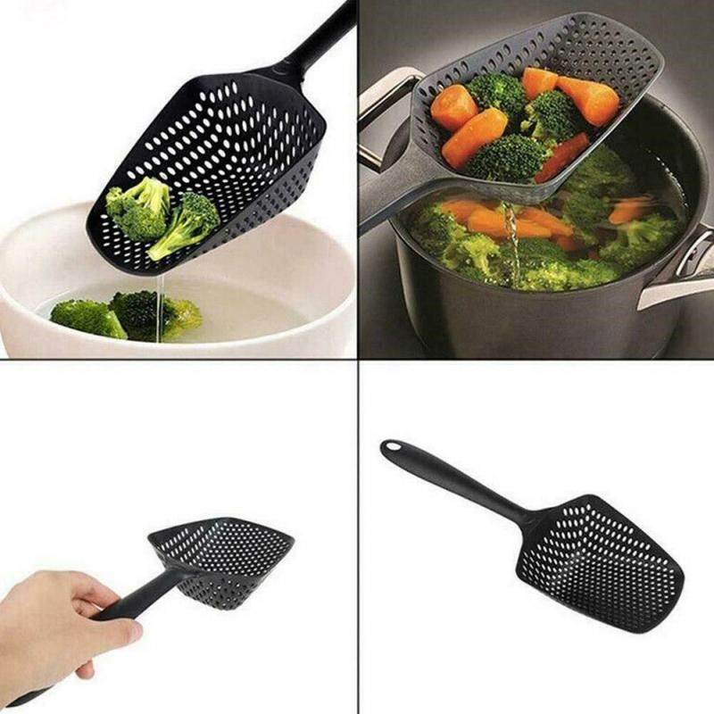 Soup Spoon Long Handle Kitchen Strainer Cooking Colander Kit