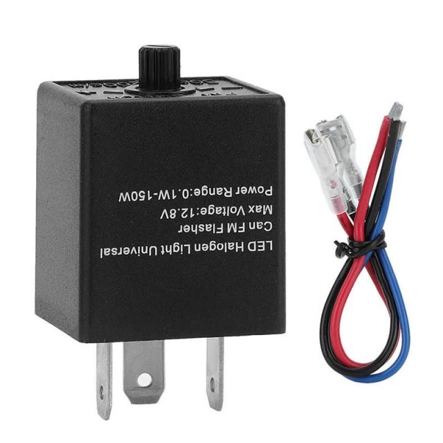 Ethernet Relay 12V 24V 3-PIN Adjustable LED Flasher Relay Tu