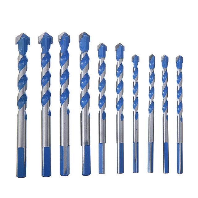 10pcs 1/4'' 1/2'' 3/8'' 5/16'' Carbide Drill Bits Set for Po