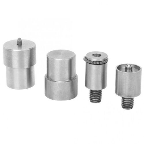 4Pcs Snap Button DieMould Silver Stainless Steel Replacement