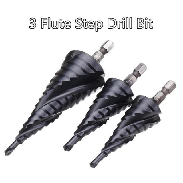 Upgrade M35 HSS-Co Cobalt TiAlN Coated HRC89 Step Drill Bit