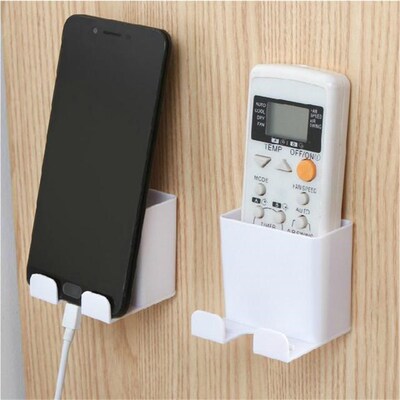 1pcs Wall Mounted Organizer Storage Box Remote Control Air C
