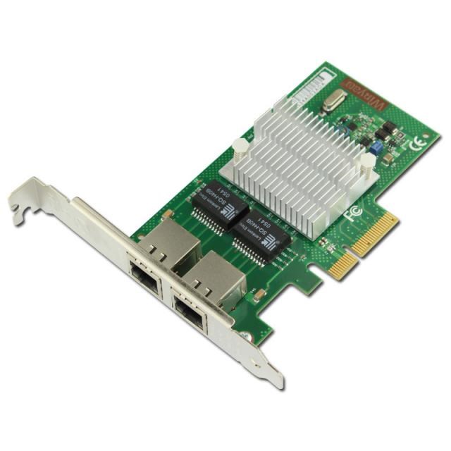 PCIe X4 Dual Port Gigabit Ethernet Adapter NIC Card NH82580D