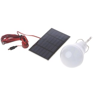 Ten Lamp Solar Panel Power Portable Outdoor Bulb LED Camping
