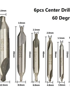 HSS Combined Center Drills 60 Degree Countersinks Angle Bit