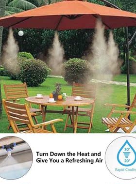Water Misting Cooling System Mist Sprinkler Outdoor Garden P