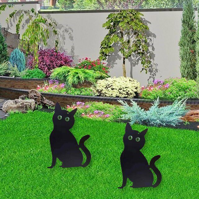 Garden Pests Stop Deterrent Repellent Scarer  Statue Meta图片