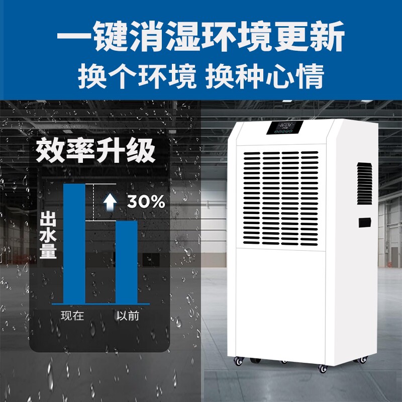 工业除湿机抽湿器大功率大型地下仓库车间漆房商用烘干吸潮专用室