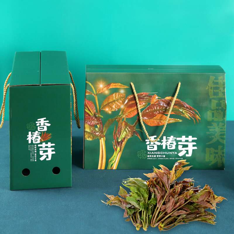 香椿包装盒香椿芽礼盒空盒子椿树芽礼品盒M春节送礼高档椿芽纸箱