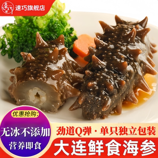 【无冰衣】大连鲜食海参即食海参鲜活辽刺参新鲜营养速食单只装