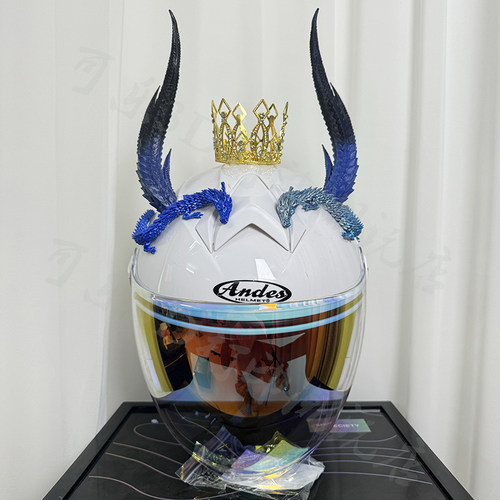 炫酷头盔角犄角头盔配件恶魔角