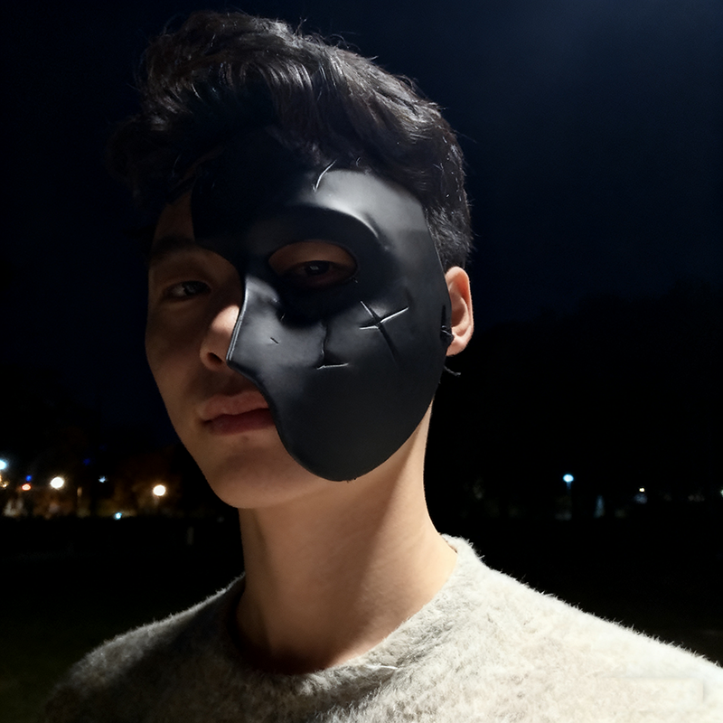 三角洲游戏人物半面渡鸦面具Cos道具3D打印还原游戏同款可佩戴