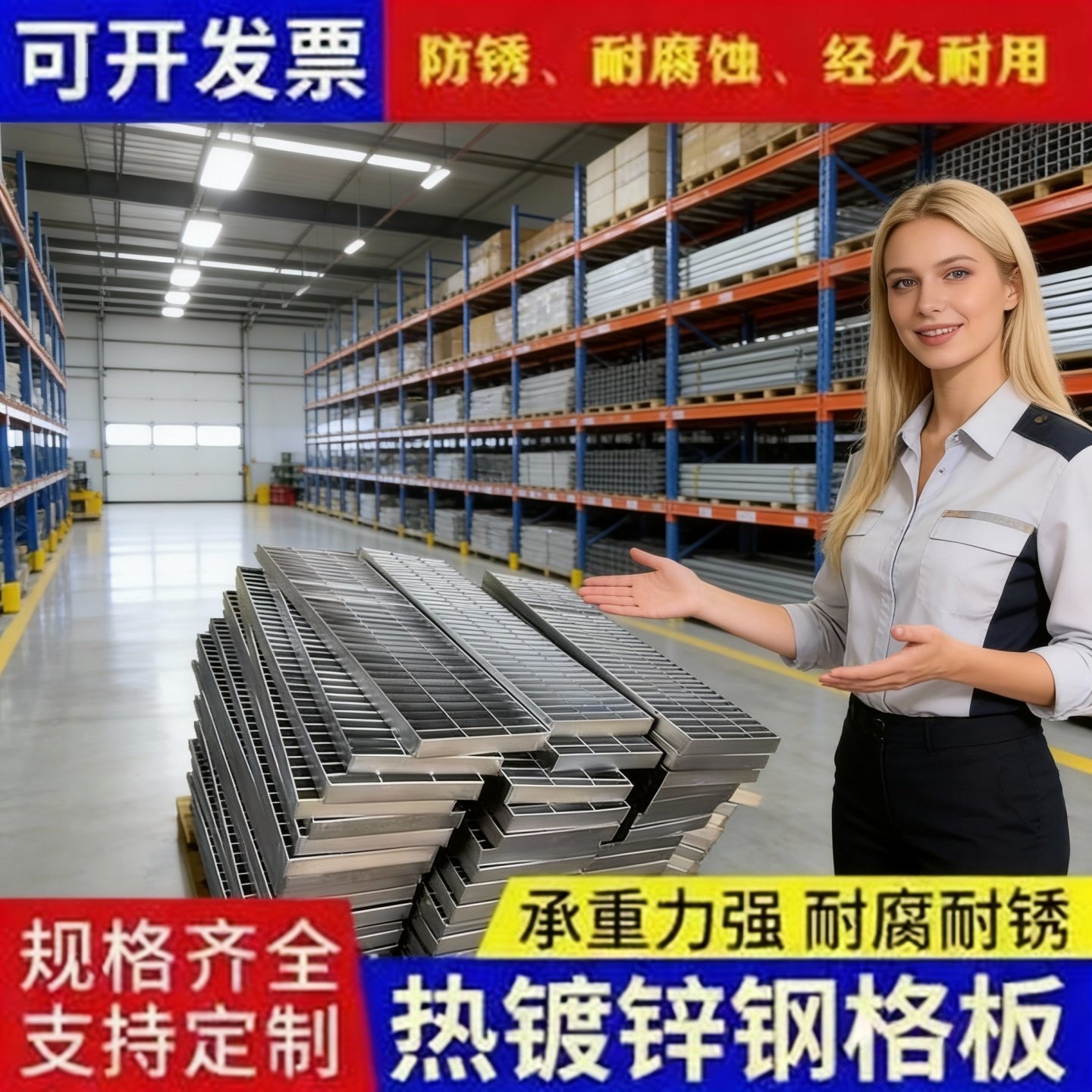 排水沟盖板热镀锌钢格栅板鸽舍下水道洗车房地网格板钢楼梯踏步板,基础建材,排水沟槽/盖板,淘宝优惠券,粉丝福利购,淘宝优惠卷