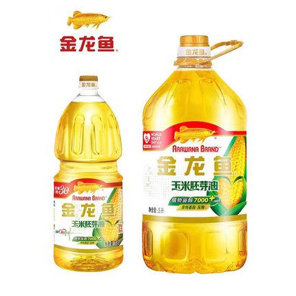 金龙鱼玉米胚芽油非转基因物理压榨富含植物甾醇7000pp健康心管家