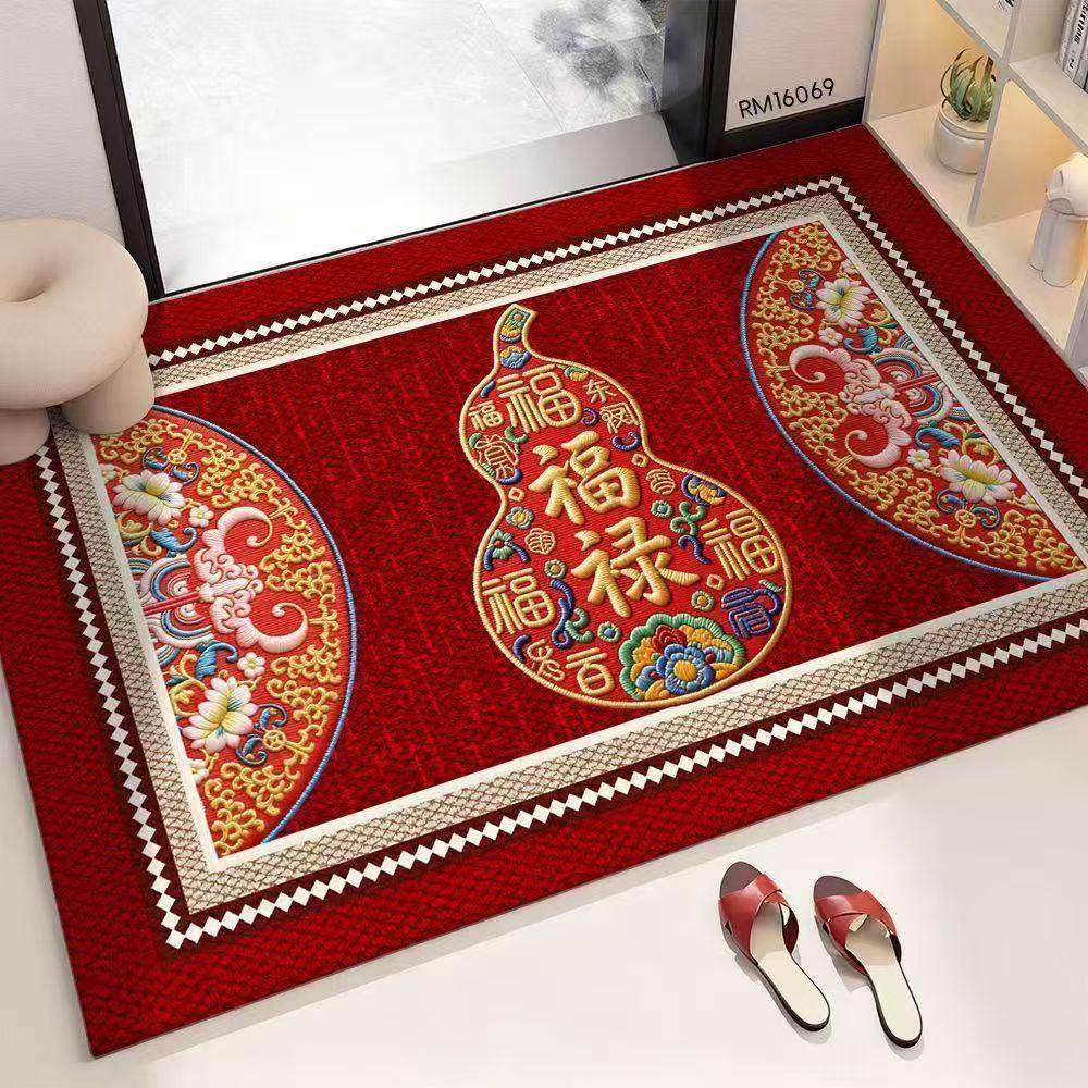 国风葫芦硅藻泥沥水垫客厅沙发防滑垫新年快乐装饰脚垫浴室吸水c,居家布艺,入户地垫,淘宝优惠券,粉丝福利购,淘宝优惠卷