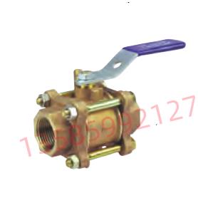 T/S-595-Y-LF美国NIBCO尼必可黄铜插焊三片式球阀T/S-595-Y-66-LF