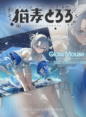 【可定制】PANPAD二次元动漫电竞钢化玻璃鼠标垫打瓦WALLHACK同款