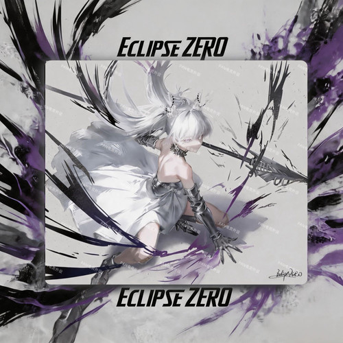 eclipse zero [太阳雨]二次元电竞游戏钢化玻璃鼠标垫FPS专用大号