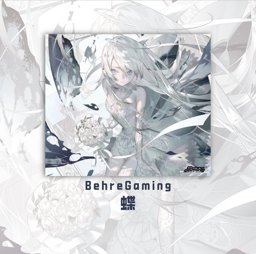 behregaming[蝶]二次元动漫电竞钢化玻璃鼠标垫打瓦FPS专用复刻版