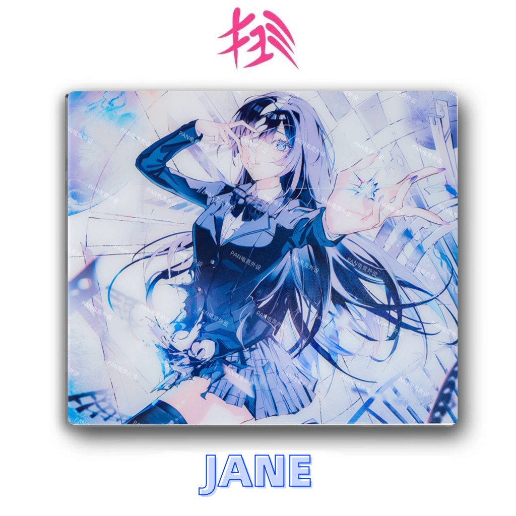 Kyomi JANE 动漫电竞游戏钢化玻璃鼠标垫打瓦FPS专用大号鼠标垫