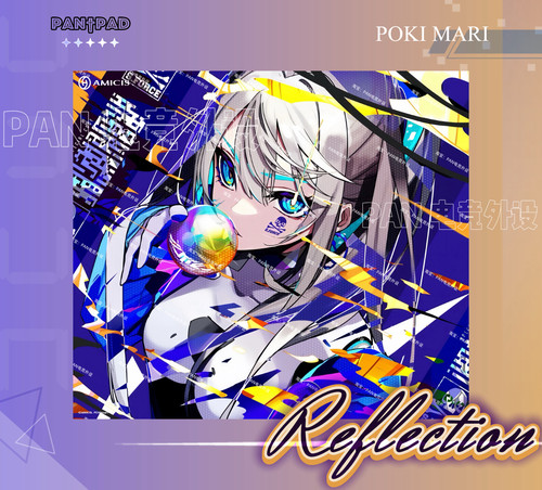 amicis X Reflection联名同款复刻钢化玻璃鼠标垫电竞打瓦鼠标垫