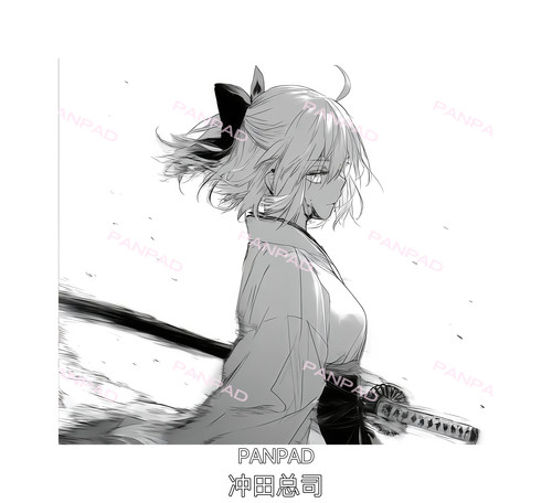 PANPAD冲田总司电竞钢化玻璃鼠标垫FPS电竞鼠标垫CS2无畏契约