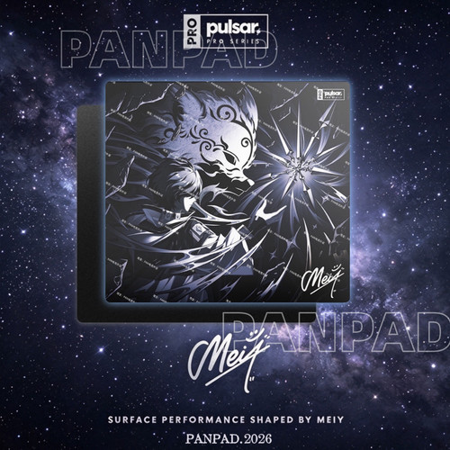 派世Pulsar by Meiy新品复刻钢化玻璃鼠标垫电竞游戏FPS打瓦专用