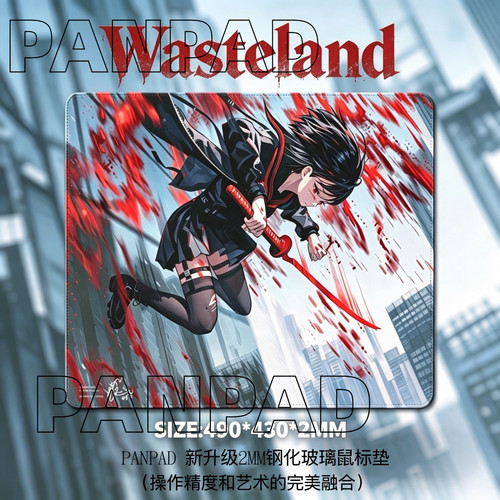 PANPAD日本画师二次元动漫电竞钢化玻璃鼠标垫打瓦WALLHACK同款