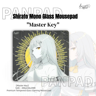 PANPAD二次元 动漫电竞钢化玻璃鼠标垫打瓦WALLHACK同款 可定制