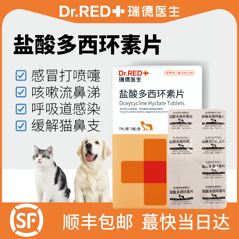 瑞德医生猫咪感冒药猫鼻支宠物