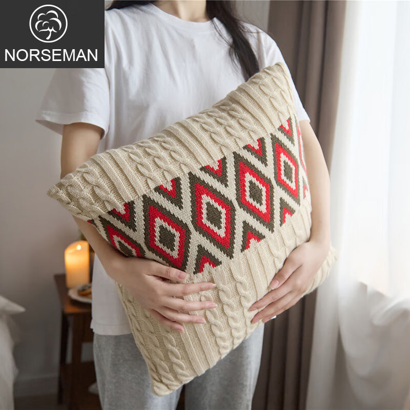 诺雪丝曼沙发靠背垫抱枕床头靠枕办公室椅子靠垫简约客厅装饰汽车