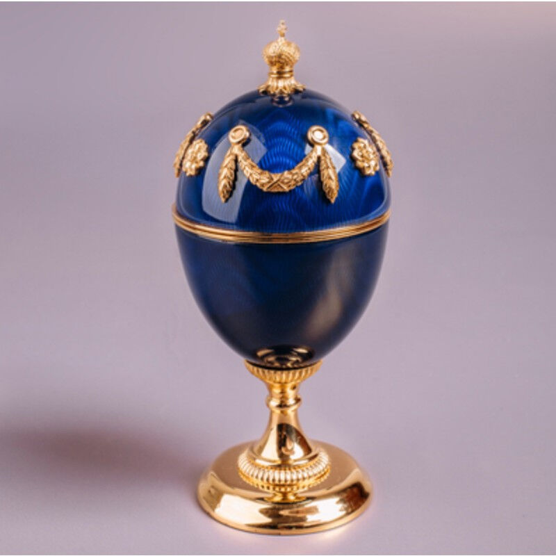 梦莹俄罗斯皇家瓷器法贝热彩蛋手工掐丝珐琅首饰盒需定制A款约246