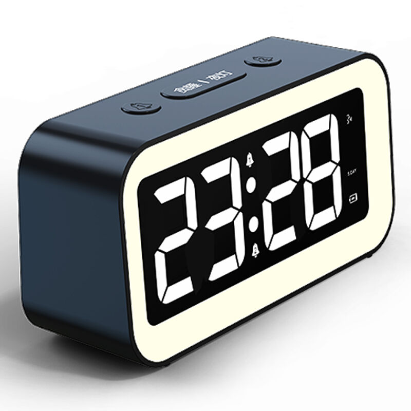 快乐之朱闹钟学生用起床闹铃简约电子时钟多功能夜光儿童男孩女孩