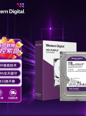 西数（WD）监控紫盘3.5英寸SATA接口1TBWD10EJRX