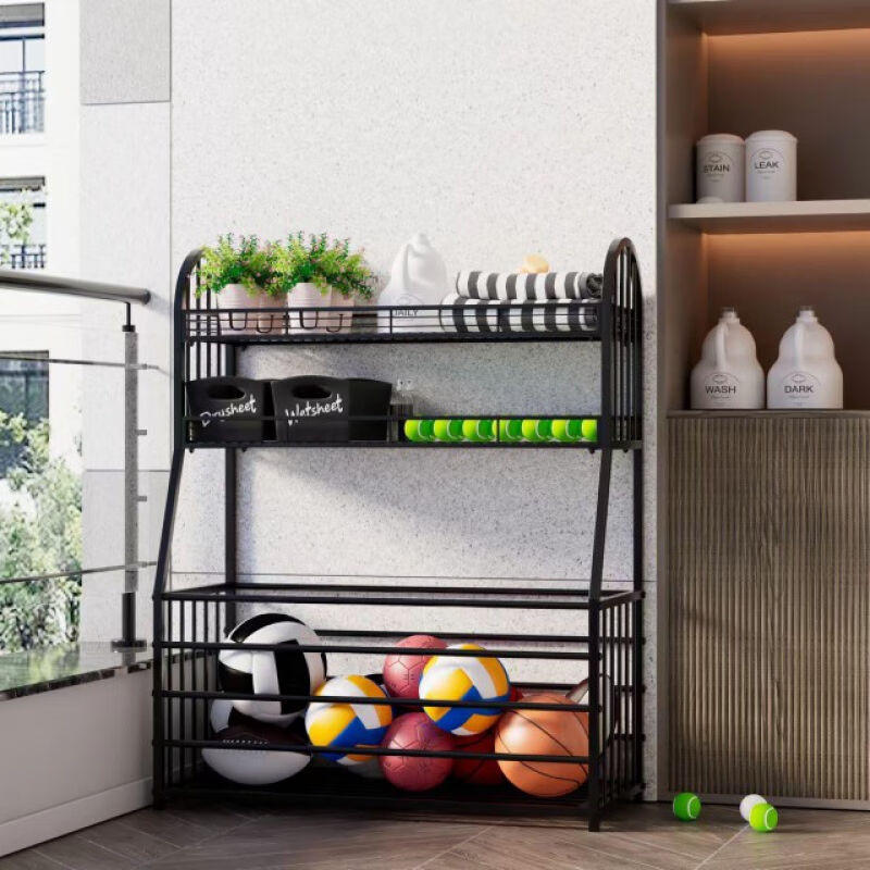 京耕篮球置物架球架置物架篮球收纳筐学校校园健身馆体育器材置物