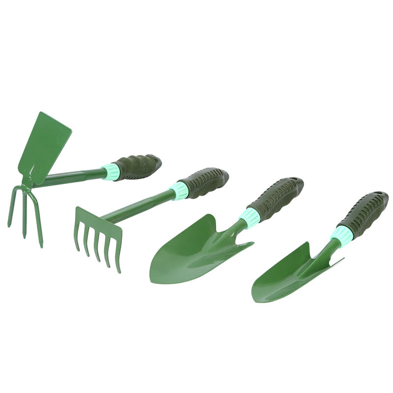 德沃多园艺工具四件套家用盆栽种植养花工具耙子铲子锄头铁铲花铲