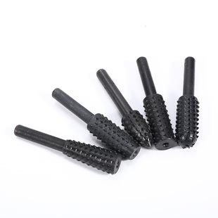 10件套电动根雕打磨头木工旋转锉刀 木头雕刻磨D头木锉套装工具u.