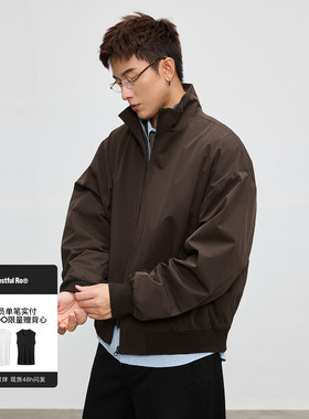 Costful Ro 定制疏密罗纹立领夹克外套 户外防风复合梭织休闲上衣