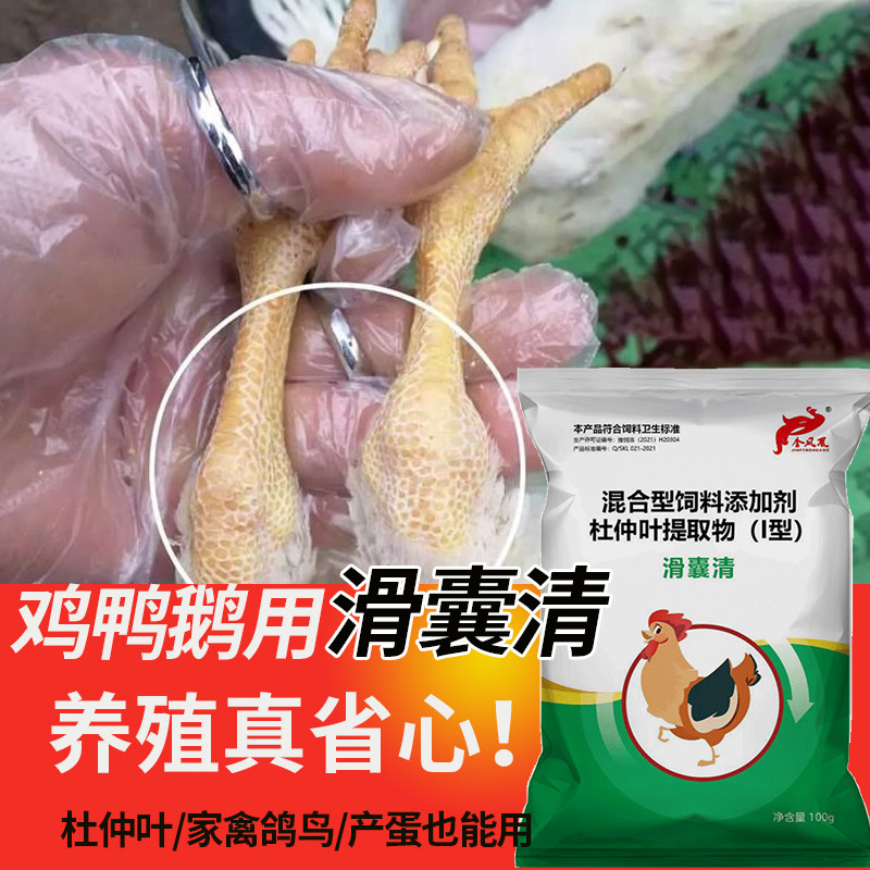 滑囊清禽用卧地软脚爪鸡鸭鹅鸽子站不起支原体滑液囊滑膜用滑支康