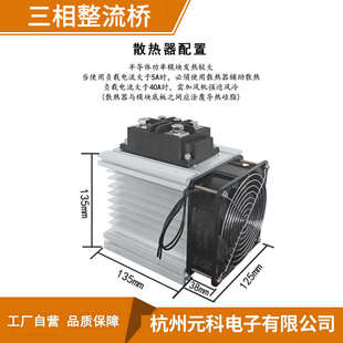 三相整流桥模块MDS200A-16大功率电磁炉用100A1600V VUO160-16