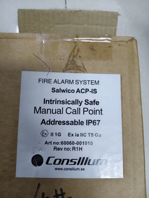 全新Consilium康士廉Salwico ACP-IS防爆手动报警按钮