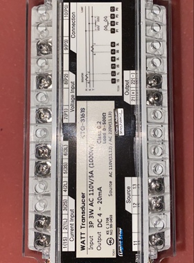 WATT KTG-31615 3P 3W AC 110V/5A (1000W) 变送器现货议价