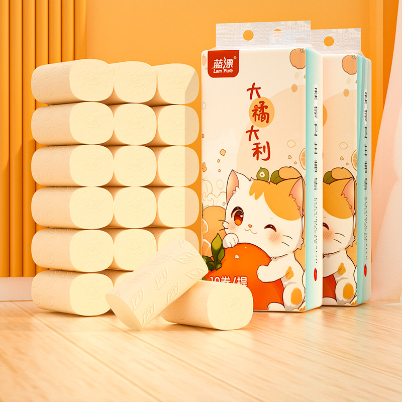 10卷实芯卷纸家用卫生纸巾无芯卷筒纸厕所纸单卷40g-天,洗护清洁剂/卫生巾/纸/香薰,卷筒纸,淘宝优惠券,粉丝福利购,淘宝优惠卷