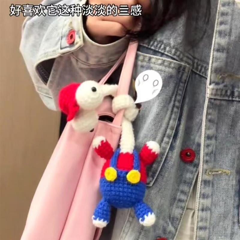 咕咕鸡挂件手工编织DIY材料包挂饰毛绒玩偶玩具摆件钥匙扣装饰品