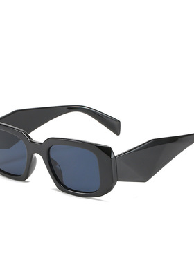 英国moleubak新款方框太阳镜 欧美个性塑料切边方形眼镜 个性