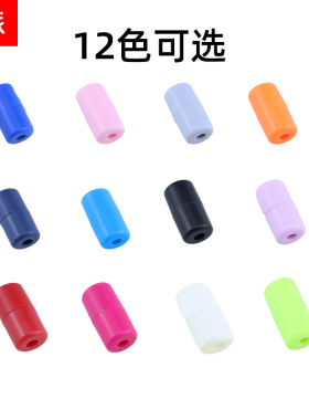 懒人鞋带扣套装塑料涤纶绳子免系鞋胶囊扣圆绳孔径3mm免系鞋带