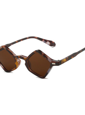 英国moleubak新款小框太阳镜 欧美个性几何三角形眼镜 嘻哈ins