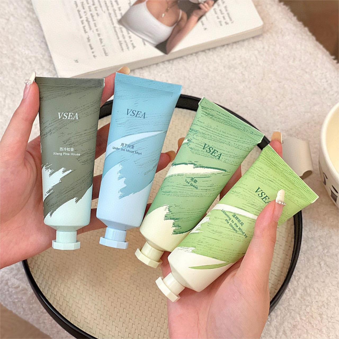 新款推荐aa vsea护手霜秋冬滋润保湿嫩白补水保湿大容量